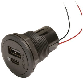 Beépíthető USB tápcsatlakozó USB-C/USB-A, ProCar 67341000