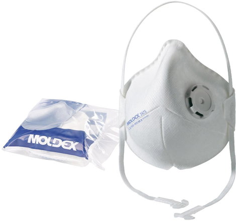 Moldex Smart Pocket 247501 Finom por ellen védő maszk szelep nélkül FFP2 D 10 db EN 149:2001, EN 149 4. kép