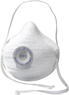 Moldex AIR 315501 315501 Finom por ellen védő maszk szelep nélkül FFP2 D 10 db