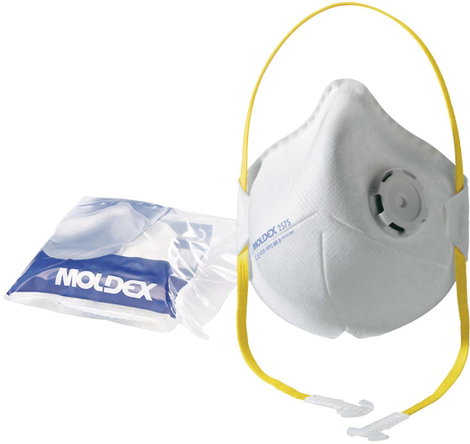 Moldex Smart Pocket 257501 Finom por ellen védő maszk szelep nélkül FFP3 D 10 db EN 149:2001, EN 149 4. kép