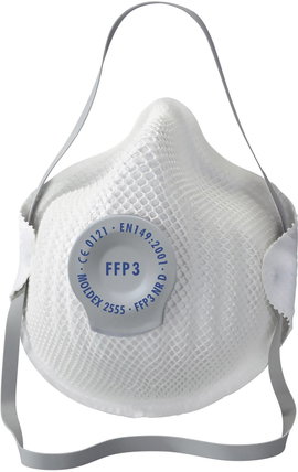 Moldex Klassiker 255555 Finom por ellen védő maszk szeleppel FFP3 D 5 db EN 149:2001, EN 149:2009 DI