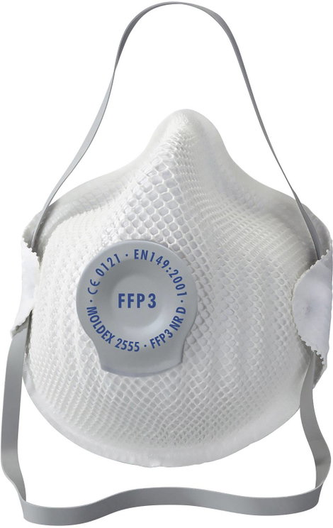 Moldex Klassiker 255555 Finom por ellen védő maszk szeleppel FFP3 D 5 db EN 149:2001, EN 149:2009 DI