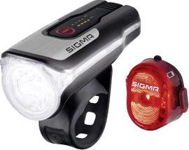 Sigma AURA 80 / Nugget Set Kerékpár világítás készlet LED Akkuról üzemeltetett Fekete