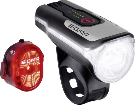 Sigma AURA 80 / Nugget Set Kerékpár világítás készlet LED Akkuról üzemeltetett Fekete 9. kép