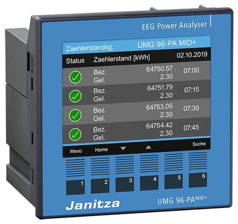 Modulárisan bővíthető hálózati analizátor, Janitza UMG96-PA-MID+ 3. kép