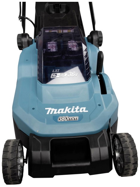 Makita Fűnyíró Akku Akku nélkül 18 V Vágási szélesség (max.) 380 mm 2. kép