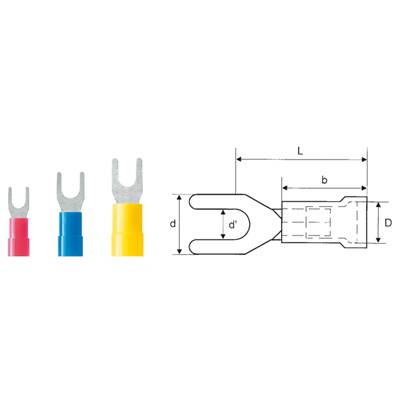 Weidmüller 9200410000 Villás kábelsaru 4 mm² 6 mm² Lyuk Ø=4.3 mm Részlegesen szigetelt Sárga 100 db
