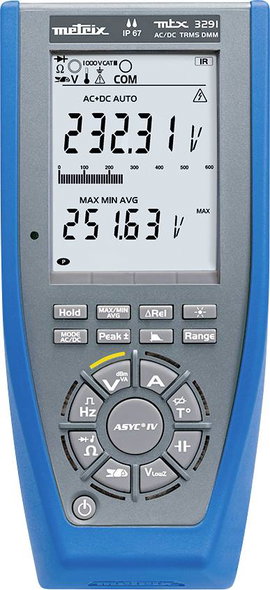 Metrix MTX3291 Kézi multiméter digitális CAT III 1000 V, CAT IV 600 V Kijelző (digitek): 60000