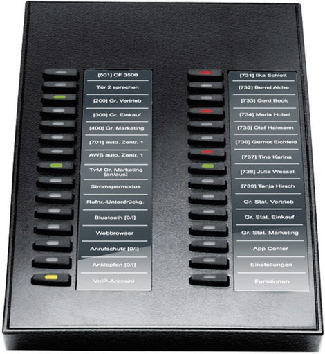 Auerswald COMfortel Xtension 300 schwarz Bővítő modul Fekete