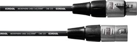 Cordial CFM1FM XLR Összekötőkábel [1x XLR alj - 1x XLR dugó] 1.00 m Fekete