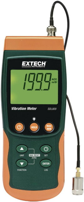 Extech SDL800 Rezgésmérő ±5 %