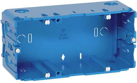 1280 Beépíthető doboz GED50/2blau 142 mm Kék 1 db 2. kép