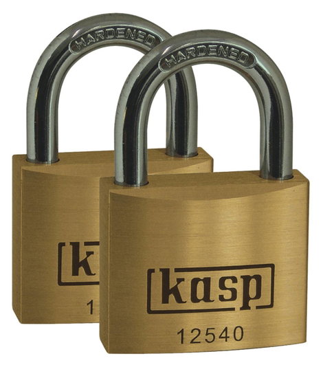 Kasp K12550D2 Függő lakat 50 mm Egyidőben záródó Aranysárga Kulcsos zár