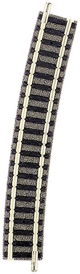 9131 N Fleischmann sín (ággyal) Hajlított sín 15 ° 396.4 mm