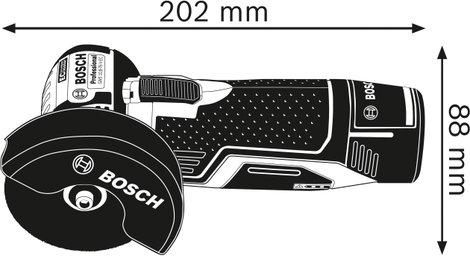Bosch GWS 12V-76(2xGBA2.0Ah,GAL12V-20) 06019F200C Akkus sarokcsiszoló 76 mm 12 V 2. kép