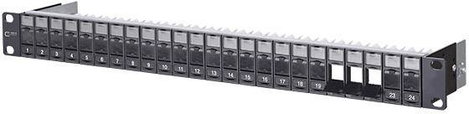 Metz Connect 130920-BK-E 24 port Hálózati patchpanel 483 mm (19) Szereletlen 1 ME