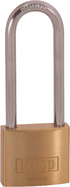 Kasp K12040L63D Függő lakat 40 mm Aranysárga Kulcsos zár