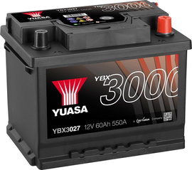 Yuasa SMF YBX3027 Autó akku 60 Ah T1 Cella kiosztás 0