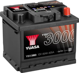 Yuasa SMF YBX3063 Autó akku 45 Ah T1 Cella kiosztás 0