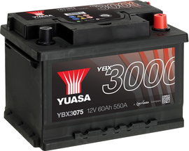 Yuasa SMF YBX3075 Autó akku 60 Ah T1 Cella kiosztás 0