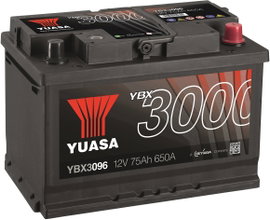 Yuasa SMF YBX3096 Autó akku 75 Ah T1 Cella kiosztás 0