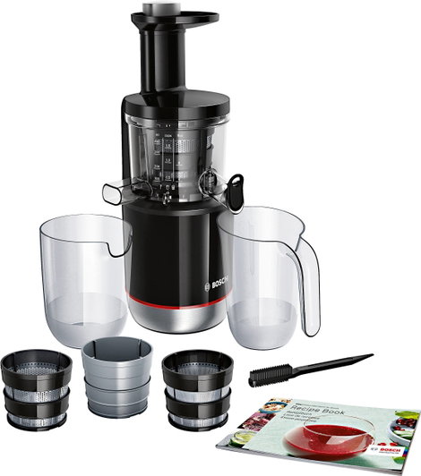 Bosch Haushalt Gyümölcsfacsaró DE-MESM731M 150 W Fekete, Ezüst (matt)
