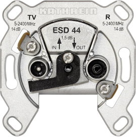 Kathrein ESD 44 Antenna csatlakozó TV, UKW, SAT Süllyeszett Áthúzó doboz