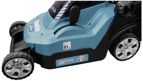 Makita Fűnyíró Akku Akkuval, 2 db akkuval 18 V Vágási szélesség (max.) 380 mm 12. kép