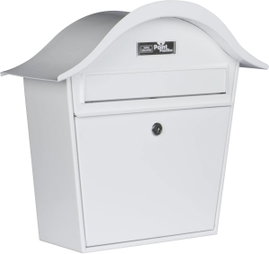 Burg Wächter HOLIDAY 5842 W Burg-Wächter Postaláda Acéllemez Fehér Kulcsos zár