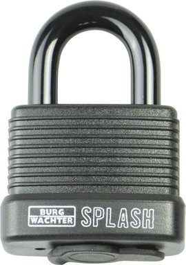 Burg Wächter Splash 470 45 Black SB Függő lakat Fekete Kulcsos zár
