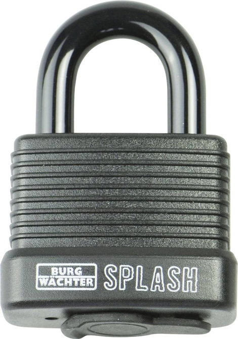 Burg Wächter Splash 470 45 Black SB Függő lakat Fekete Kulcsos zár