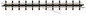 H0f sín 12306 Csatlakozósín, egyenes 133.2 mm 1 db bélyegkép
