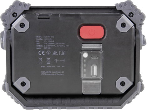 Akkus LED-es munkalámpa 30 W 2400 lm 6600 mAh, Ansmann 1600-0394 4. kép
