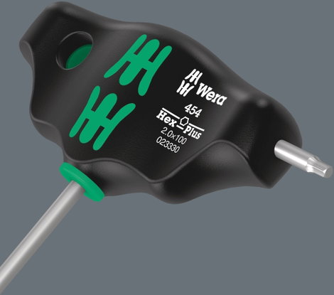 Wera 454 Belső hatlap csavarhúzó Kulcsszélesség: 2.5 mm Penge hossz: 100 mm 2. kép