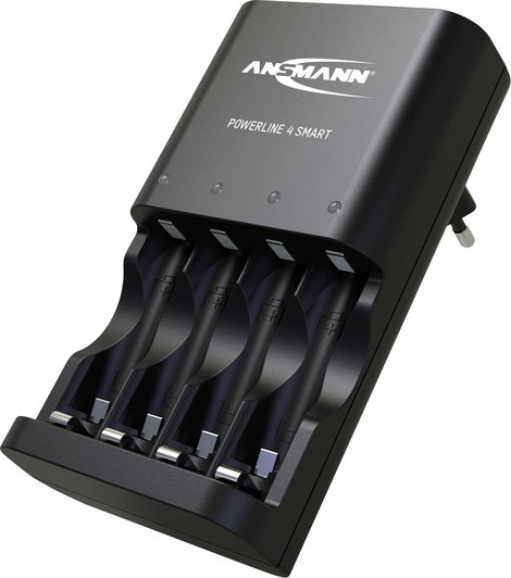 Ansmann Powerline 4 Smart Hengeres akku töltő NiCd, NiMH Mikro (AAA), Ceruza (AA) 3. kép