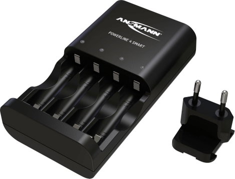 Ansmann Powerline 4 Smart Hengeres akku töltő NiCd, NiMH Mikro (AAA), Ceruza (AA) 4. kép