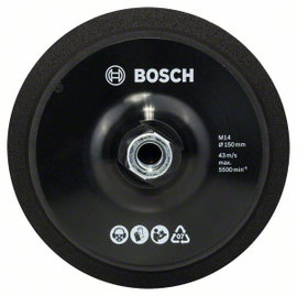 Bosch 2608612027 Csiszolótányér M 14, Ø 150 mm, tépőzárral - M 14, Ø 150 mm Ø 150 mm