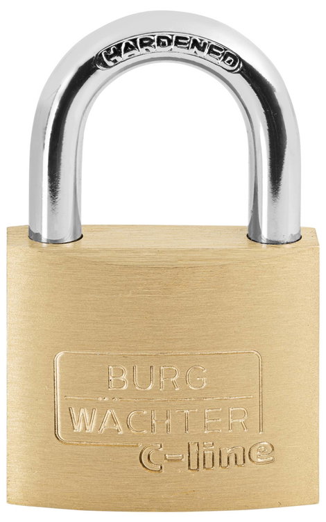 Burg Wächter 2er Set Quadro 222 40 SB Függő lakat Egyidőben záródó Sárgaréz Kulcsos zár 2. kép