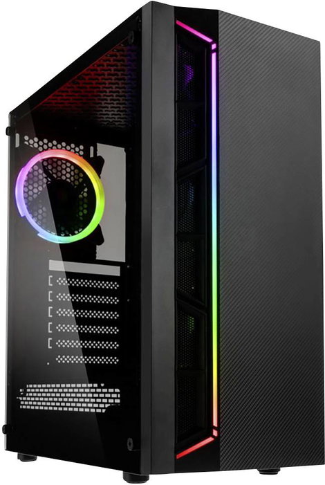 Kolink INSPIRE K7 Midi torony Gaming doboz Fekete