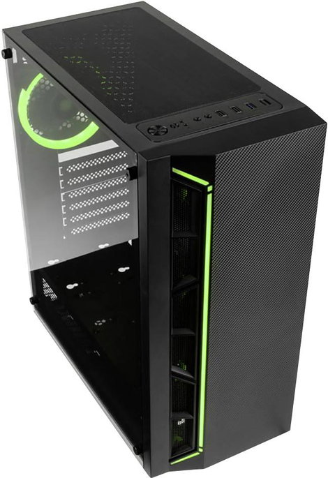 Kolink INSPIRE K7 Midi torony Gaming doboz Fekete 3. kép