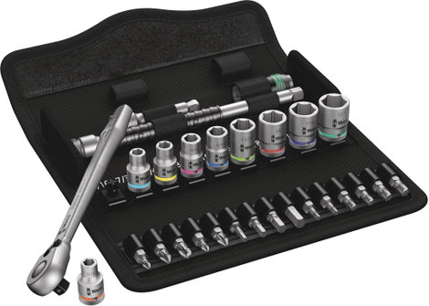 Wera 8100 SA 11 Zyklop Dugókulcs készlet Collos 1/4 28 részes 05004021001