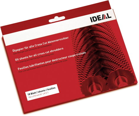 Ideal Office 9000631 Olajozólapok iratmegsemmisítőhöz 18 lap 2. kép