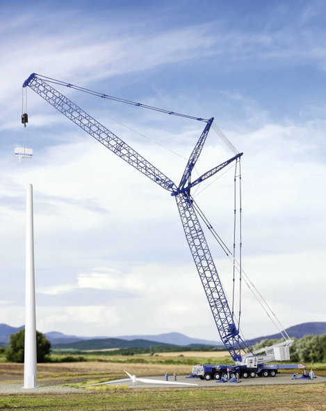 Kibri 13061 H0 Építkezésnél használt jármű modell Liebherr LG 1550 Breuer & Wasel 3. kép