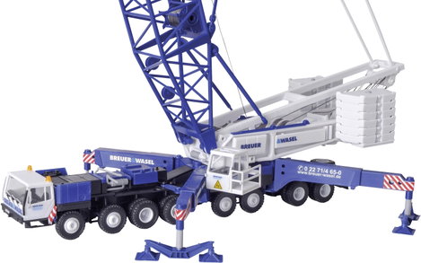 Kibri 13061 H0 Építkezésnél használt jármű modell Liebherr LG 1550 Breuer & Wasel 4. kép