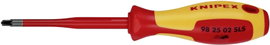 Knipex KNIPEX Plusz/mínusz csavarhúzó VDE Méret (csavarhúzó) PZ 2 Penge hossz: 100 mm
