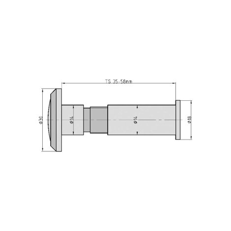 Basi TS 680 6800-0002 Ajtókémlelő 2. kép