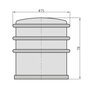 Basi 7704-0027 Ajtótámasz (Ø x Ma) 75 mm x 78 mm 3. bélyegkép