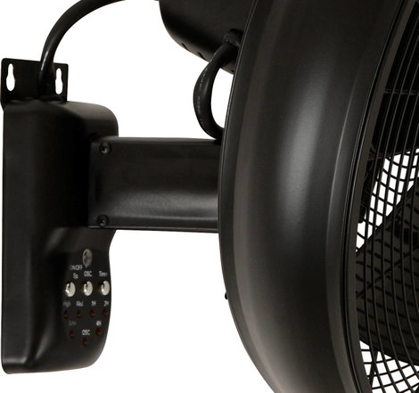 Lucci AIR BK Fali ventilátor 50 W (Ø x Ma) 410 mm x 460 mm Fekete 2. kép