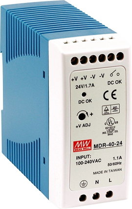 Mean Well MDR-40-48 Kalapsínes tápegység 48 V/DC 0.83 A 40 W Kimenetek száma:1 x Tartalom, tartalmi 