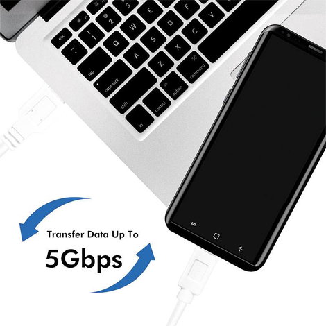 LogiLink USB kábel USB 3.2 Gen1 (USB 3.0 / USB 3.1 Gen1) USB-A dugó, USB-C® dugó 1.00 m CU0174 3. kép